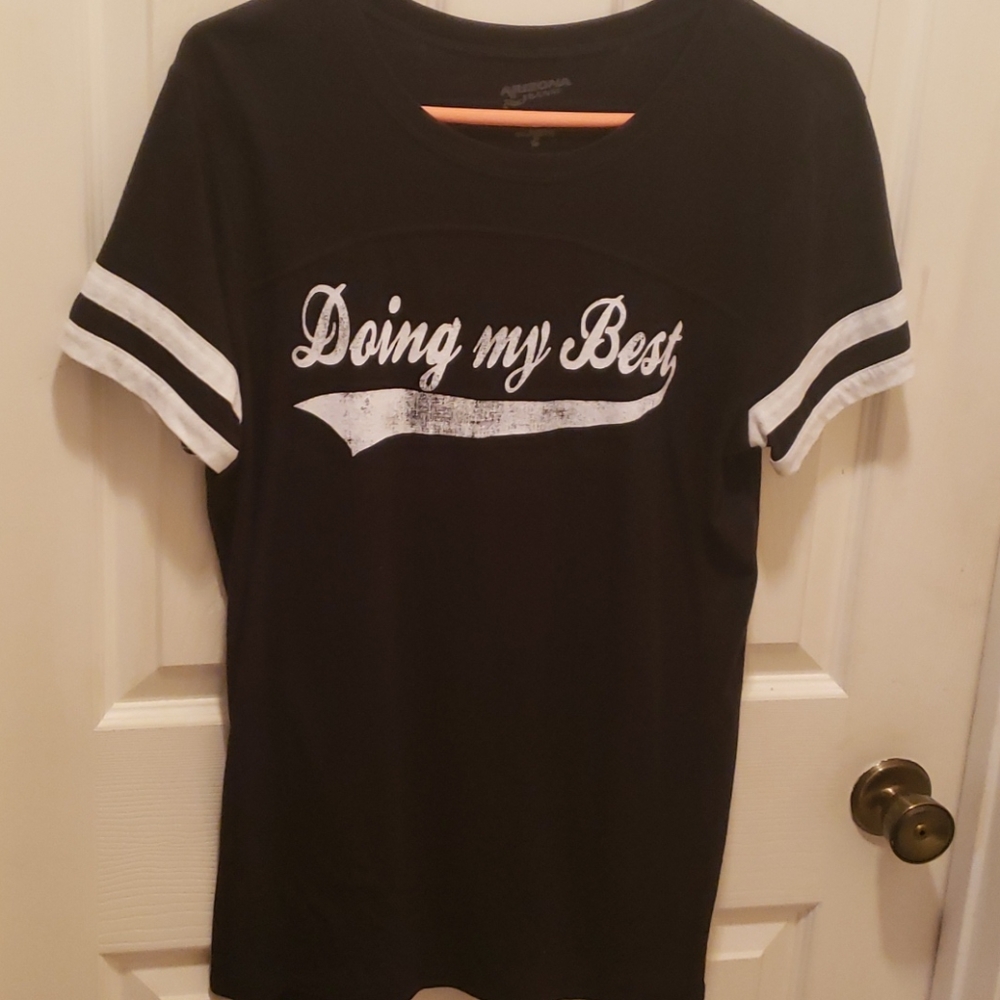 🌴 Arizona Jean Company "Doing my Best" Black T-Shirt, Size XL